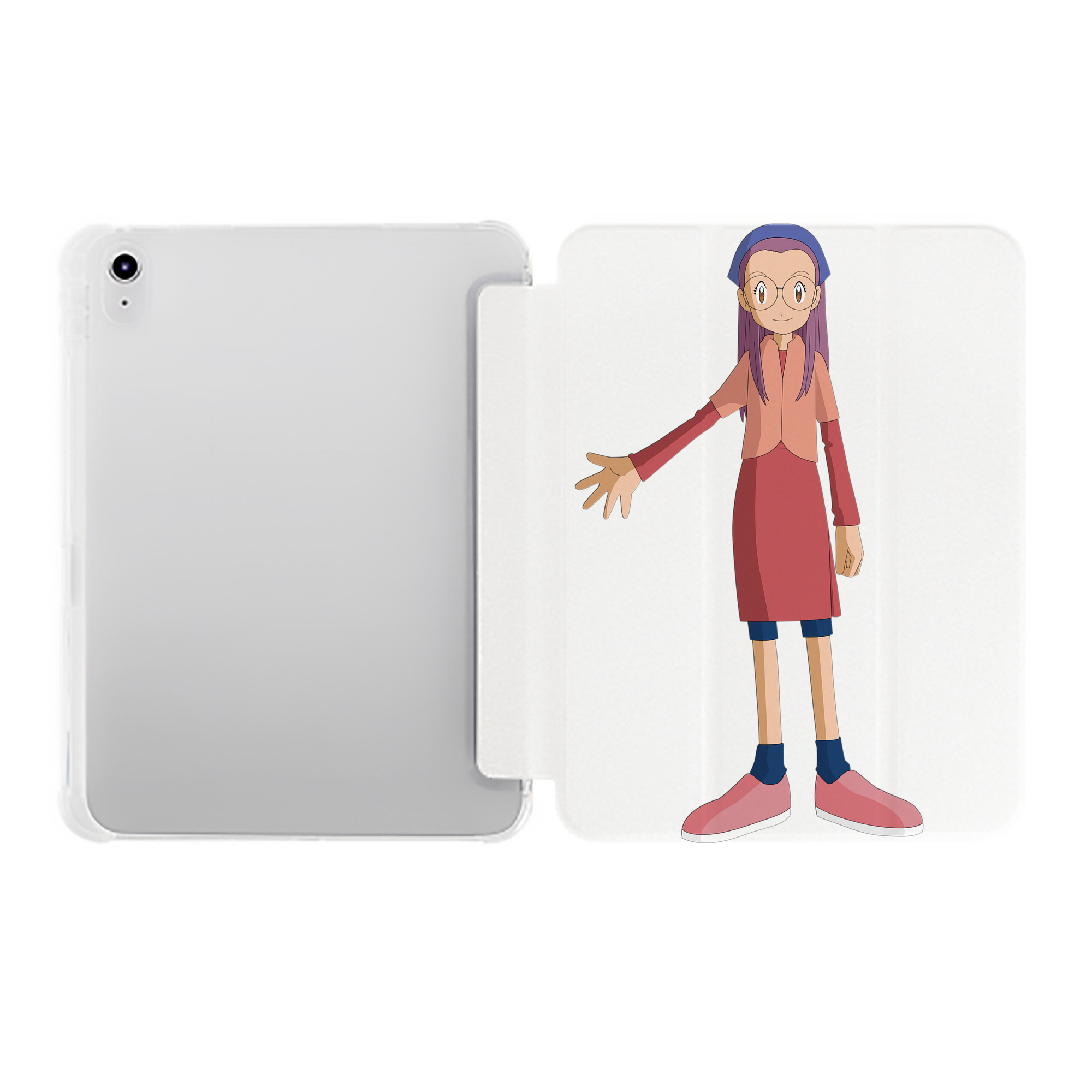 （画像用） Digimon デジタルモンスター/デジモン IPad ケース ペン収納付き 三つ折りスタンド PUレザー×シリコン 対応機種9.5/10.5/10.9インチ